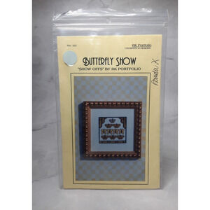 Vintage RK Portfolio Cross Stitch Pattern Butterfly Show